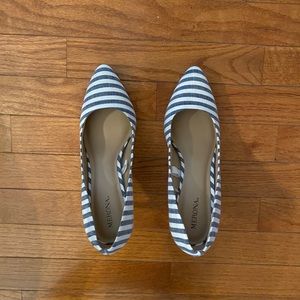 High heels - white and blue